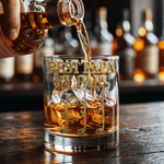 Personalized Golf Club Dad 10 oz Whiskey Glass with Name Bar Party Birthday Gift for Golf Lovers Dads Grandpas