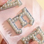 Personalised Rhinestone Pearl Name Party Sash Hen Party Bridal Shower Gift for Bridesmaid Bride to Be