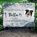 Piedra conmemorativa personalizada de granito con foto y nombre regalo de simpatía por perdida de mascota para amantes de perros y gatos
