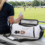 Personalized Cartoon Character Birth Flower Beer Cooler Bag with Name Daily Use Picnic Birthday Gift for Woman Man