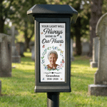 Personalized Butterfly Wreath Photo Solar Garden Light with Title and Year Garden Decor Memorial Sympathy Gift for Family Friends