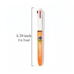 Personalised Glitter Birth Flower Practical 3 in 1 Ballpoint Pen with Name Set of 2 Daily Use Birthday Gift for Women Students
