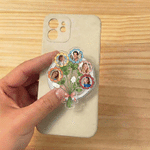 Personalised 1-7 Family Photos Flower Bouquet Acrylic Magnetic Phone Grip Mobile Phone Accessories Birthday Daily Use Gift for Mum Friend
