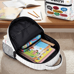 Personalized I'm Kind Brave Cartoon Kid Character Grid Large Capacity Backpack with Name Back to School Birthday Gift for Boys Girls