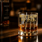 Personalized Golf Club Dad 10 oz Whiskey Glass with Name Bar Party Birthday Gift for Golf Lovers Dads Grandpas