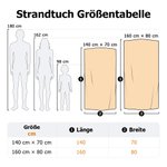 Personalisiertes Meerestier-Strandtuch mit Namen | Streifenmuster | schnelltrocknend und übergroß | Strandparty- und Sommerurlaubsgeschenk für Freunde
