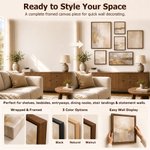 Personalised Modern Oil Painting Style Photo Framed Canvas Prints with Name Home Decor Ship from USA Housewarming Anniversary Gift for Family Friends