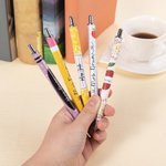 Personalized Apple Crayon Notebook Design 2 Pcs Glitter Ballpoint Pen with Name Back to School Appreciation Gift for Teacher