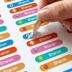 Personalised Waterproof Soccer Basketball Sticker Label with Name Daily Use Back to School Birthday Gift for Kids Boys Girls
