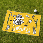 Personalized Cartoon Crocodile Golf Cart Seat Cover with Name Daily Use Golf Club Birthday Gift for Golfers Golf Lovers