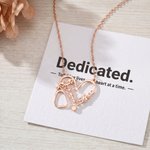 Personalized Hollow Heart Stethoscope Necklace with Name Dainty Jewellery Nurse Week Appreciation Birthday Gift for Medical Staff