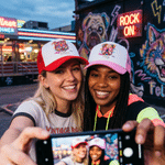 Personalized Neon Mascot Breathable Mesh Hat Baseball Cap with Name Birthday Team Gift for Students Athletes