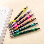 Personalized Apple Crayon Notebook Design 2 Pcs Glitter Ballpoint Pen with Name Back to School Appreciation Gift for Teacher