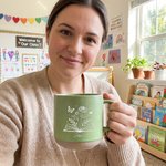 Personalised Book Birth Flower Ceramic Coffee Mug with Text Office Home Use Teacher's Day Birthday Gift for Teachers Book Lovers