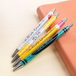 Personalized Apple Crayon Notebook Design 2 Pcs Glitter Ballpoint Pen with Name Back to School Appreciation Gift for Teacher
