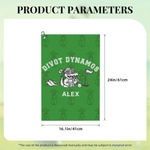 Personalised Crocodile Golf Ball Team Name Lightweight Sports Towel with Name Golf Club Sport Birthday Gift for Golf Lover