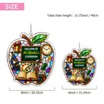 Personalised Apple Shape Book Blackboard Ornament with Text Room Decor Back to School Teacher's Day Appreciation Gift for Teachers