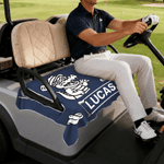 Personalized Cartoon Crocodile Golf Cart Seat Cover with Name Daily Use Golf Club Birthday Gift for Golfers Golf Lovers
