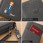 Personalizowane etui na paszport z PU skóry z paskiem imieniem i postacią świetny urodzinowy prezent dla miłośników podróży