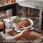 Gepersonaliseerde ovenhandschoen en pannenlapset met foto van kindergezicht origineel verjaardagscadeau of housewarmingcadeau voor kookliefhebbers