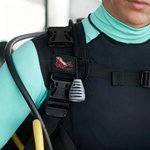 Etichetta identificativa per gav personalizzata con nome e ricamo multicolore di animali marini - Regalo di compleanno per subacquei