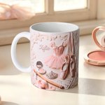 Personalised Ballet Shoes Ballet Tutu Ceramic Mug with Name Dance Competition Recital Birthday Gift for Girls Ballet Lovers Dancers