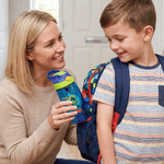 Personalised Splash-Ink Dinosaur 16 oz Food-Grade Kid Water Bottle with Name Back to School Birthday Gift for Boys Girls Dinosaur Lovers