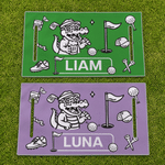 Personalized Cartoon Crocodile Golf Cart Seat Cover with Name Daily Use Golf Club Birthday Gift for Golfers Golf Lovers