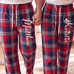 Personalised Romantic King and Queen Matching Pyjamas with Name Lounge Wear Anniversary Gift for Couple Newlyweds
