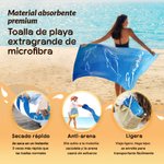 Toalla de playa personalizada de secado rápido con temática marina y nombre regalo de verano y cumpleaños para amigos y familiares