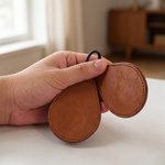 Personalized Hand Embossed Retro Floral Letter PU Leather Magnetic Hat Holder with Carabiner Daily Use Travel Birthday Gift for Man Outdoor Enthusiast