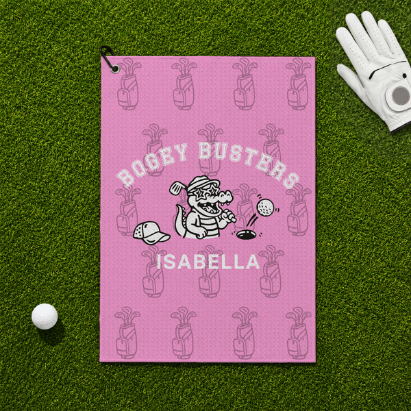 Personalised Crocodile Golf Ball Team Name Lightweight Sports Towel with Name Golf Club Sport Birthday Gift for Golf Lover