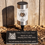 Personalized Angel Wings Pet Photo Solar Garden Light with Text and Name Garden Decoration Memorial Sympathy Gift for Loss of Pet