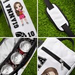 Personalized Basketball Soccer Cartoon Character Insulated Beer Cooler Bag with Name and Number Daily Use Birthday Sports Gift for Friend Sport Lover