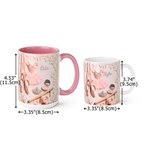 Personalised Ballet Shoes Ballet Tutu Ceramic Mug with Name Dance Competition Recital Birthday Gift for Girls Ballet Lovers Dancers