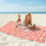 Personalized Cartoon Ballet Girl Quick Dry Soft Oversized Beach Towel with Name Summer Vacation Beach Party Birthday Gift for Girl Ballet Dancer Lover