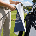Personalised Crocodile Golf Ball Team Name Lightweight Sports Towel with Name Golf Club Sport Birthday Gift for Golf Lover