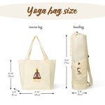 Personalized Embroidered Yoga Pose Large Capacity Yoga Mat Bag with Name Pilates Accessory Birthday Gift for Yoga Lovers