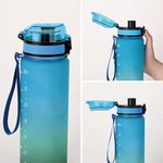 Personalized Cartoon AFL Player Silhouette 32 oz Water Bottle with Name and Number Outdoor Activities Birthday Game Day Gift for AFL Enthusiast Friend