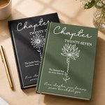 Personalised Birth Flower A5 Journal Notebook with Name and Age Daily Use Birthday Gift for Woman Girl Best Friend
