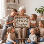 Personalized Grankids Family Tree Canvas Prints with 1-16 Names Home Decor Ship from USA Birthday Gift for Grandfather Grandmother