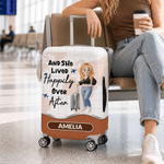 Personalized Cartoon Character Traveling Luggage Protective Cover Fits 18-32 Inches Suitcase with Concealed Zipper Travel Gift for Travel Lover