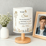 Personalized To My Daughter Better Than Being Your Mother Retro Wild Florals Birth Flower Table Lamp with Name Home Decor Birthday Gift for Family