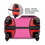 Personalized Cartoon Character Traveling Luggage Protective Cover Fits 18-32 Inches Suitcase with Concealed Zipper Travel Gift for Travel Lover