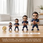 Spersonalizowane zdjęcie do figurki sportowca 3D z imieniem i nazwiskiem Dekoracja na biurko Urodzinowy prezent drużynowy dla miłośników sportu