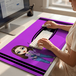 Personalized Cartoon Character Pencil Crayon Non-Slip Mouse Pad Desk Mat with Text Daily Use Back to School Teacher's Day Gift for Teacher Educator