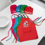 Personalised Cute Highland Cow Initial Kids Apron and Hat Set with Name Baking Party Birthday Gift for Boys Girls