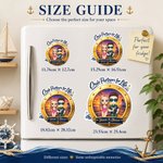 Personalised Cartoon Couple Character Cruise Fridge Magnet with Name Home Decor Birthday Summer Travel Gift for Couple Newlyweds