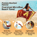 Personalized Multicolor Swimming Silhouette Quick Dry Oversized Magnetic Beach Towel with Name and Text Training Beach Birthday Gift for Swimmer