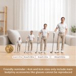 Personligt foto till 3D golfkaraktär Figurinprydnad med text Skrivbordsdekor Födelsedagsteam Present till golfälskare